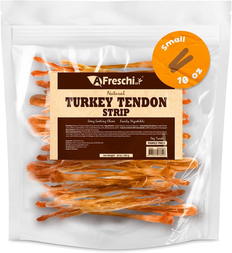 Natural Turkey Tendon Puppy Chew - 10oz, Hypoallergenic