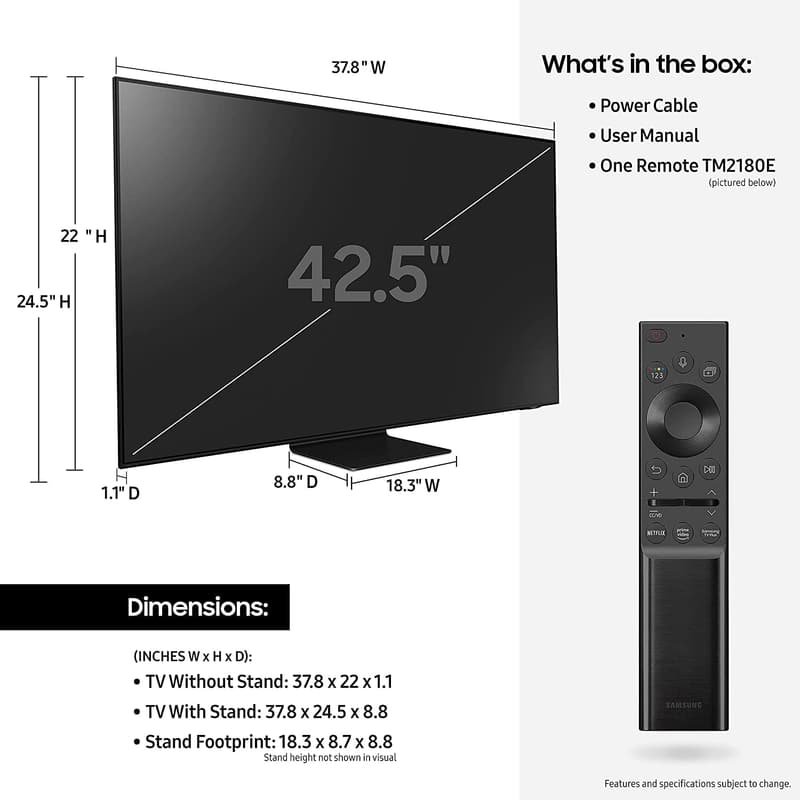 SAMSUNG 43-Inch Neo QLED 4K Smart TV with Alexa