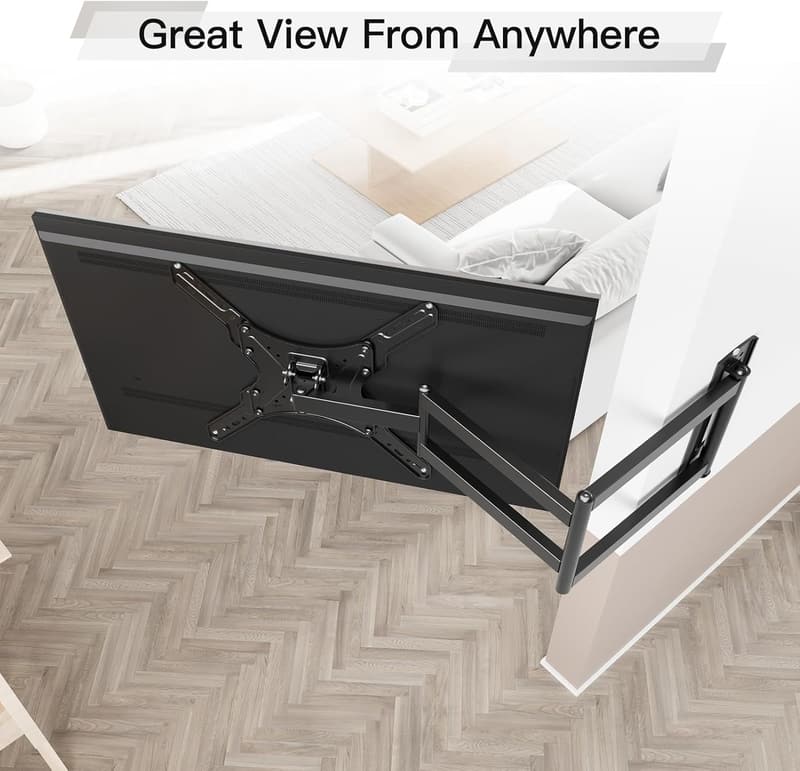 Full Motion TV Wall Mount for 26-65 Inch TVs, Max 77 lbs.