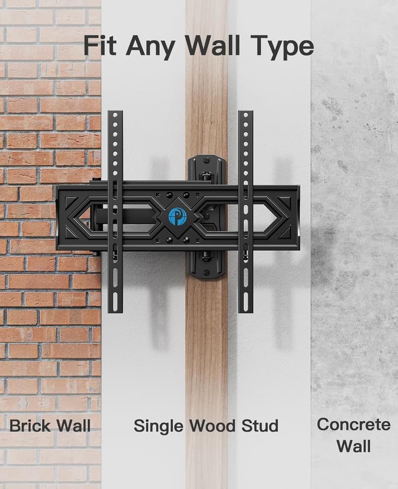 Full Motion TV Wall Mount for 26-60 Inch TVs, VESA 400x400mm