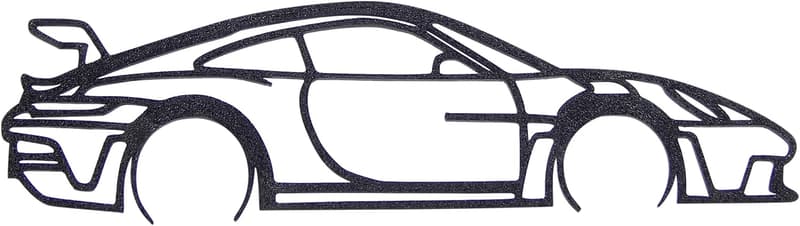 Porsche 911 GT3 RS Wall Art - Minimalist Automotive Sculpture