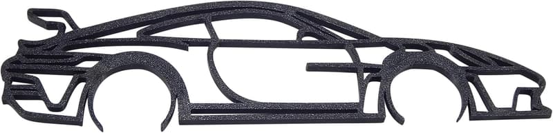 Porsche 911 GT3 RS Wall Art - Minimalist Automotive Sculpture