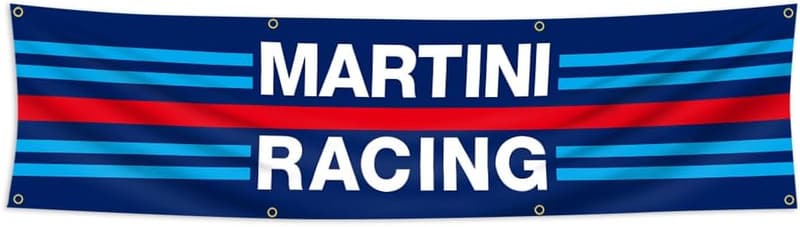 Car Racing Flag Banner 2x8ft for Garage & Outdoor Events
