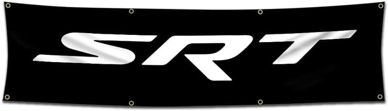 Hellcat Car Flag Banner for Garage & Man Cave, 2x8ft