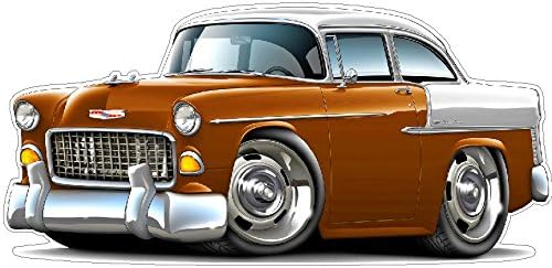Vintage 1955 Chevy Belair Wall Decal - Classic Car Decor