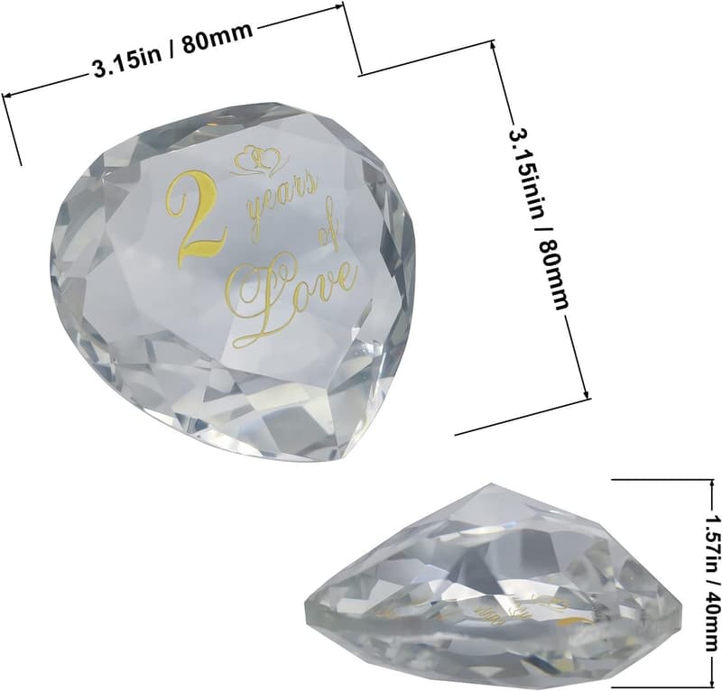 2nd Anniversary Crystal Gifts for Couples