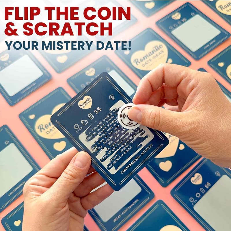 50 Date Night Ideas Scratch-Off Game for Couples