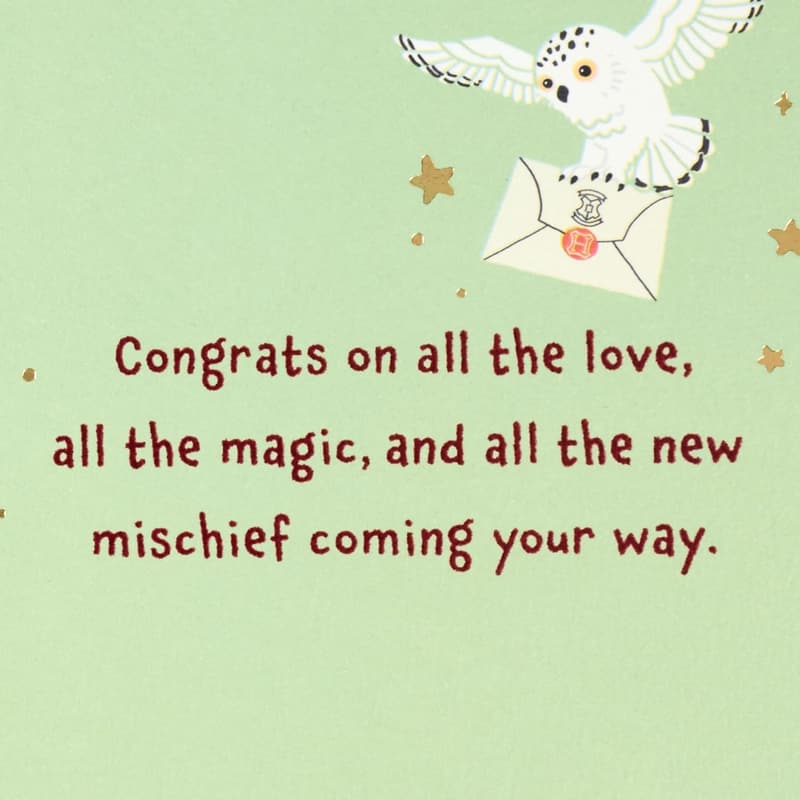 Harry Potter Baby Card - Love, Magic & Mischief for New Parents