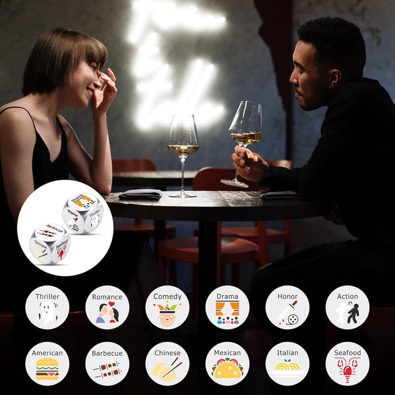 10th Anniversary Funny Date Night Dice for Couples