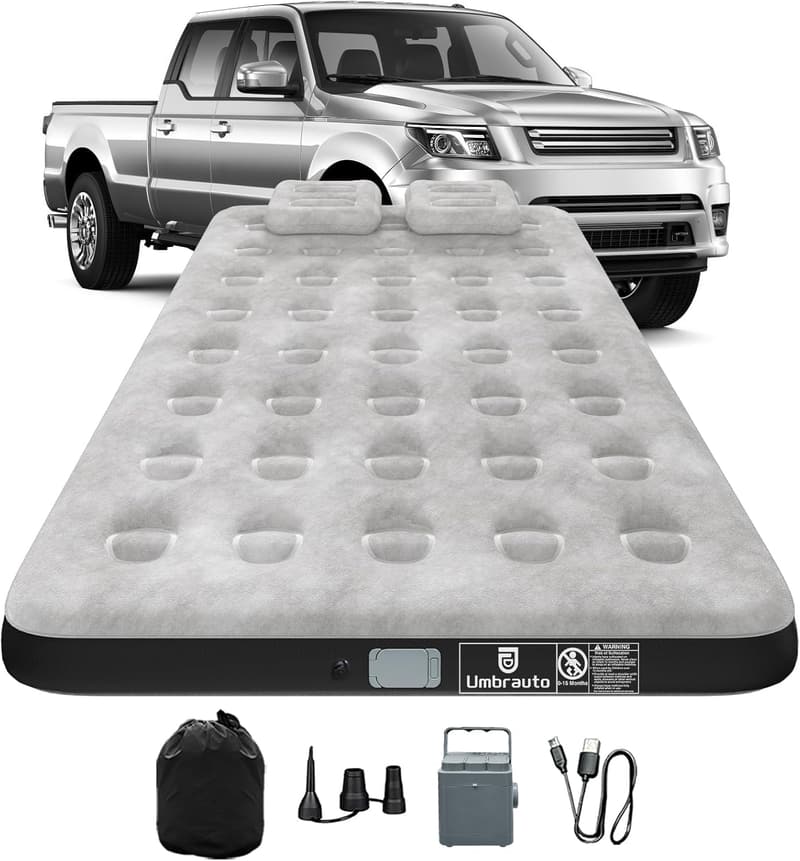 Short Bed Truck Air Mattress with Rechargeable Pump