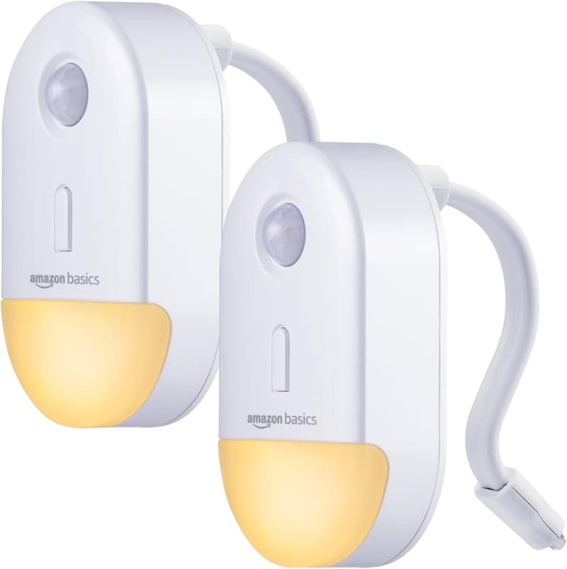 Color Changing LED Toilet Bowl Light with Motion Sensor - 2 Pack