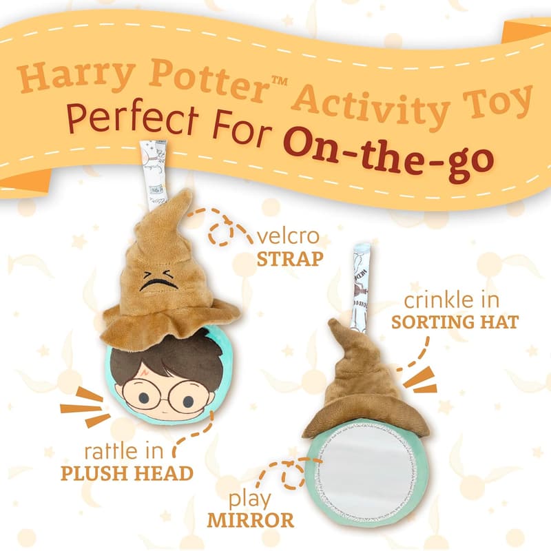 Harry Potter Sorting Hat Rattle Plush Toy for Kids