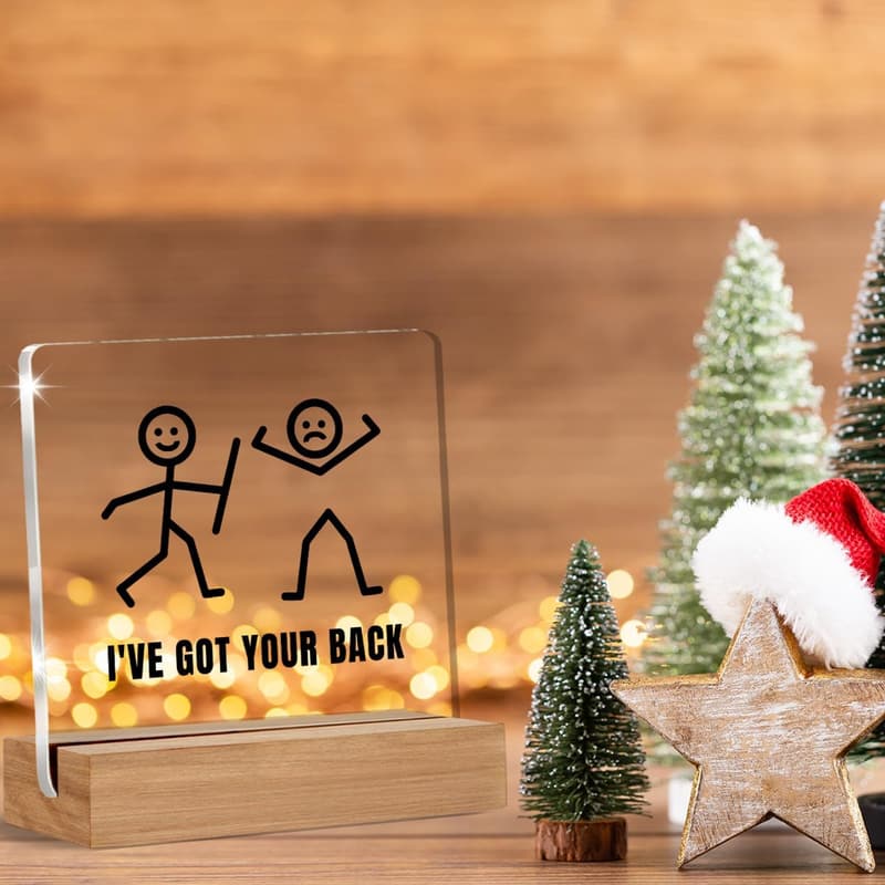 Inspirational Acrylic Desk Sign for Friends & Coworkers