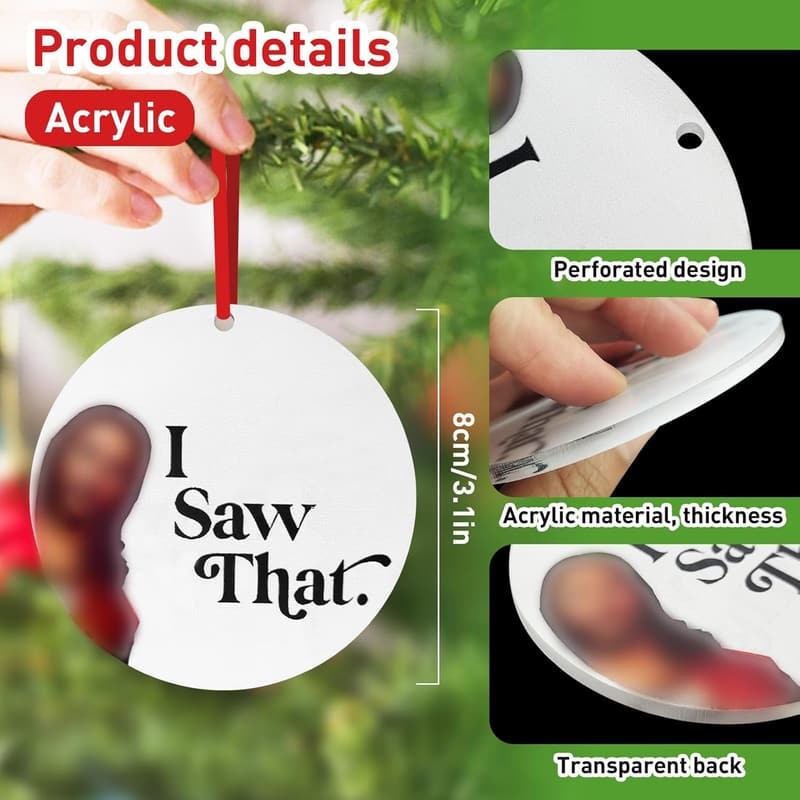 Funny 2024 Christmas Ornament for Adults and Coworkers