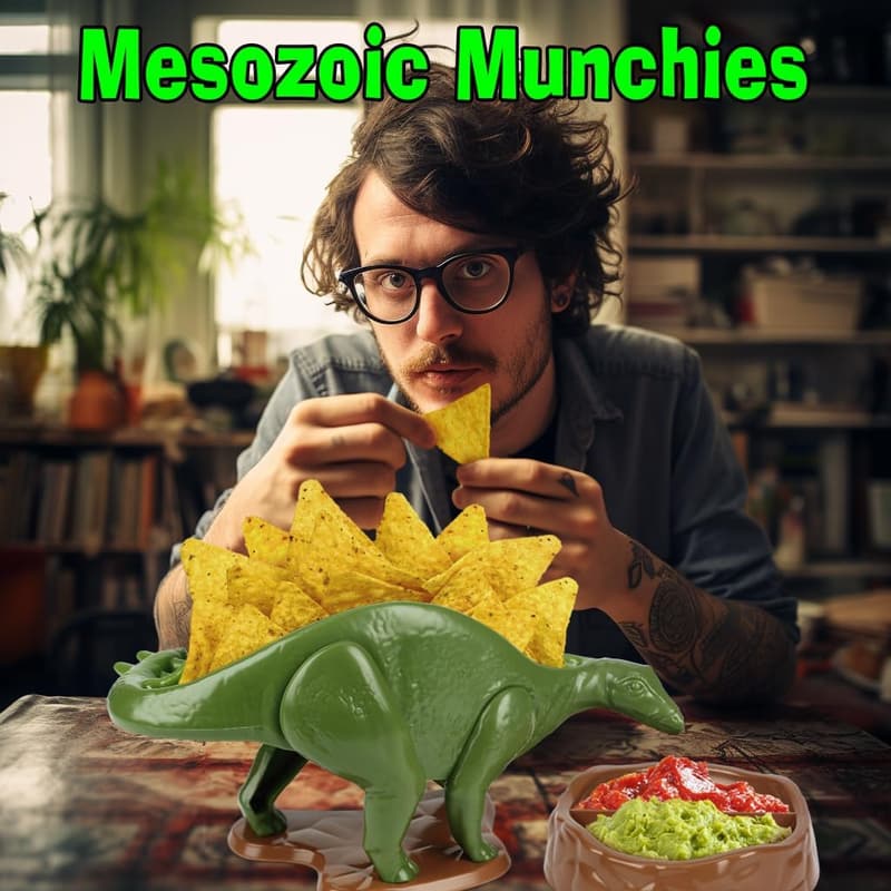 Dinosaur Nachosaurus Snack & Dip Set
