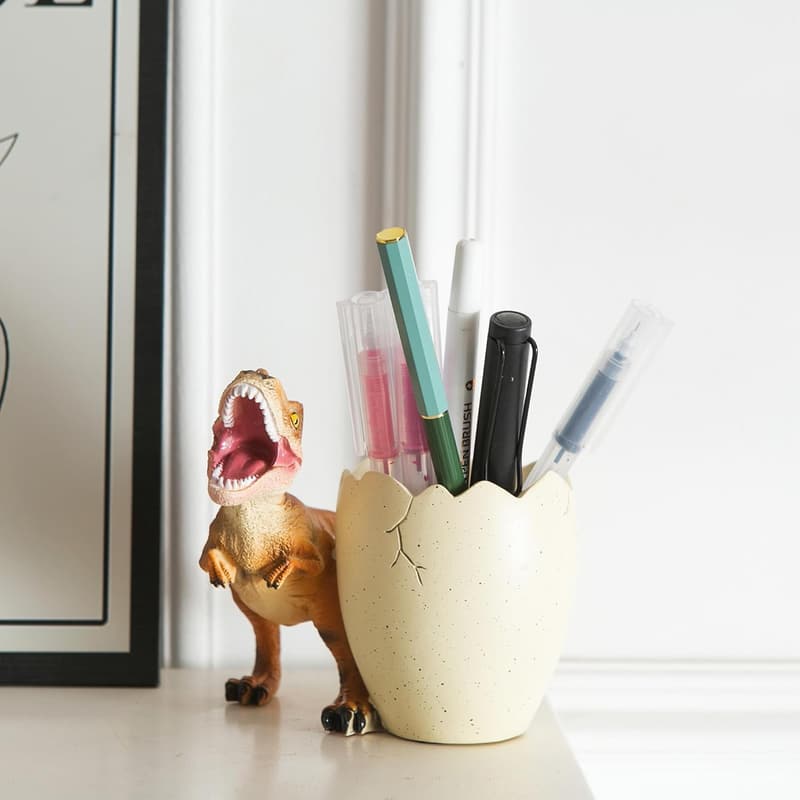 Dinosaur Desk Pen & Pencil Holder - Fun Jurassic Park Accessories