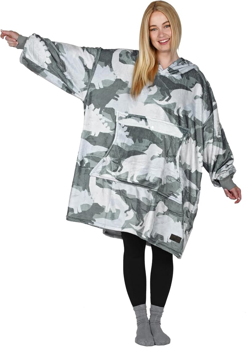 Catalonia Oversized Fleece Blanket Hoodie for Adults