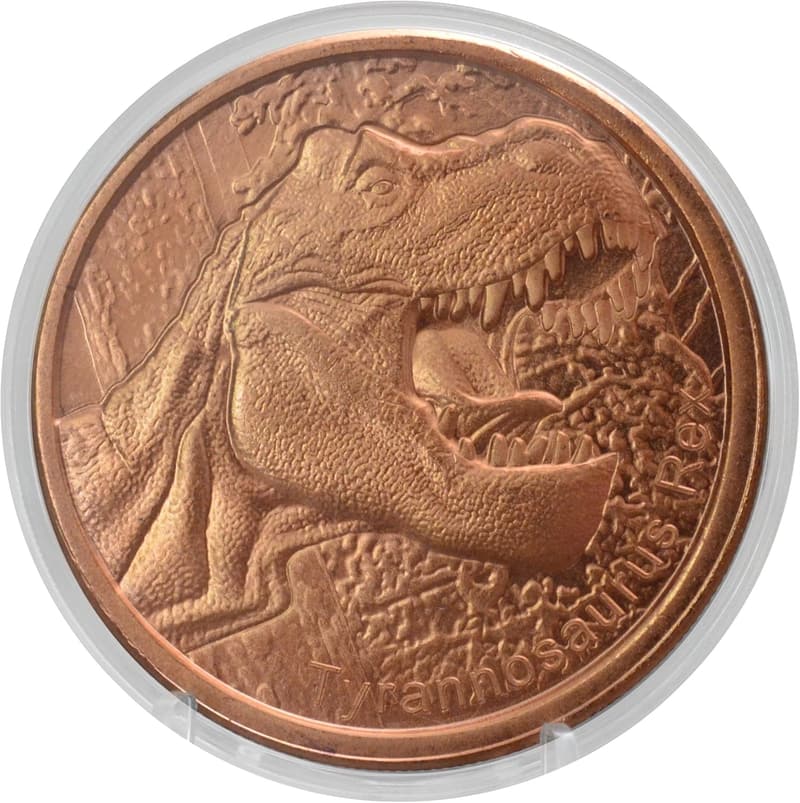 Tyrannosaurus Rex 1 oz .999 Copper Challenge Coin with COA