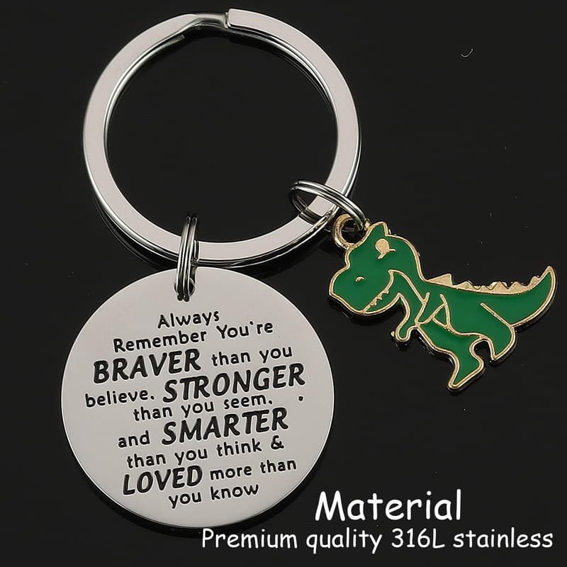 Dinosaur Keychain - Inspiring Gift for Adults & Kids