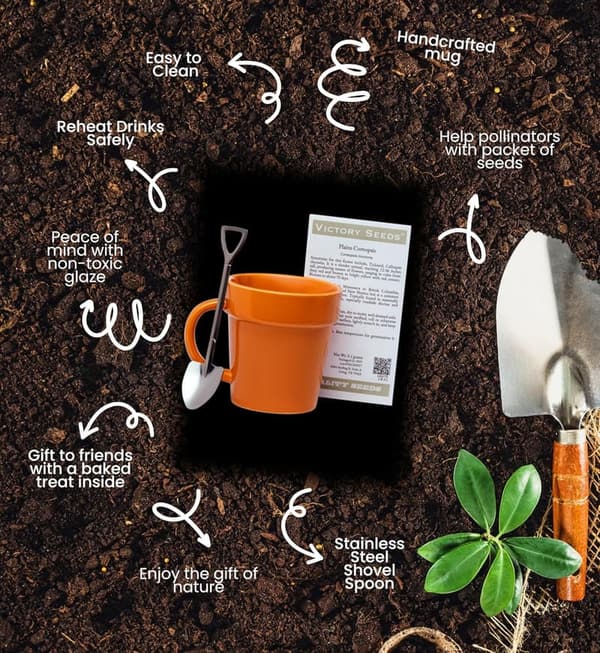 Gardener Coffee Mug with Spoon - Perfect Gift for Plant Lovers