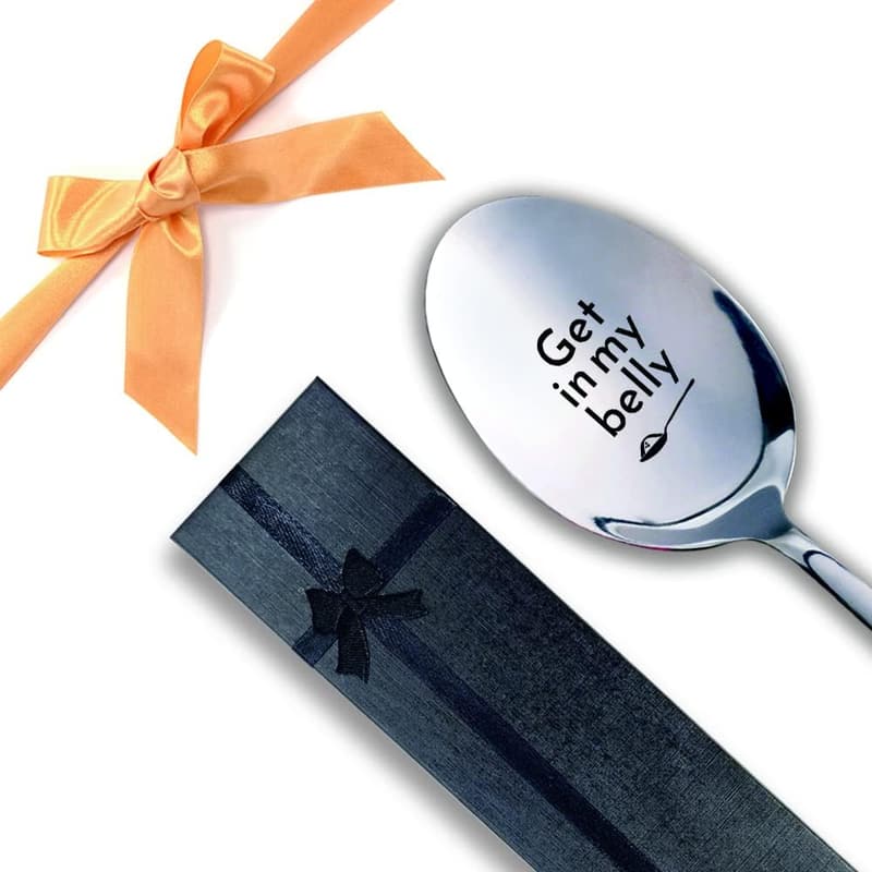 Engraved Stainless Spoon with Austin Powers Quote - Unique Gift for Food Lovers