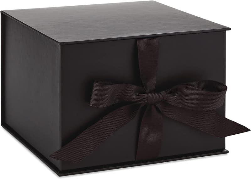 All Occasion Black Gift Box with Lid - 7 Inch