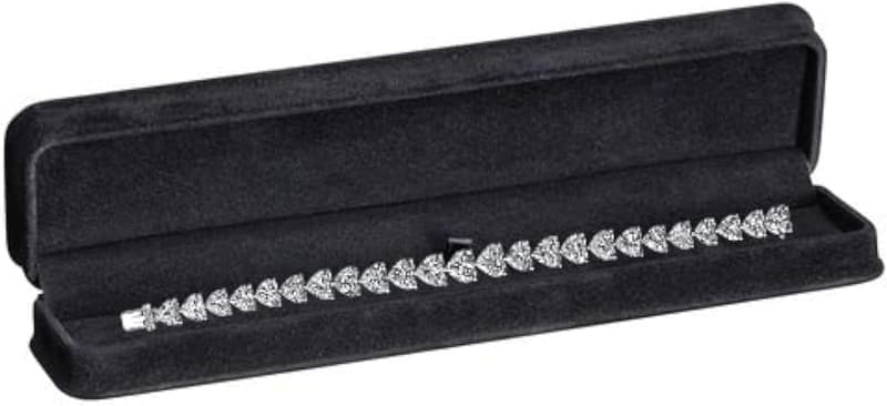 Luxury Black Suede Jewelry Box for Engagement or Wedding