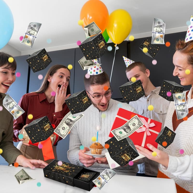 Birthday Surprise Gift Box - DIY Exploding Cash Idea for All