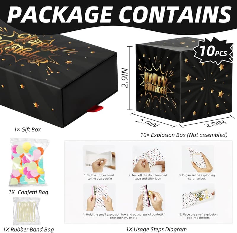 Birthday Surprise Gift Box - DIY Exploding Cash Idea for All