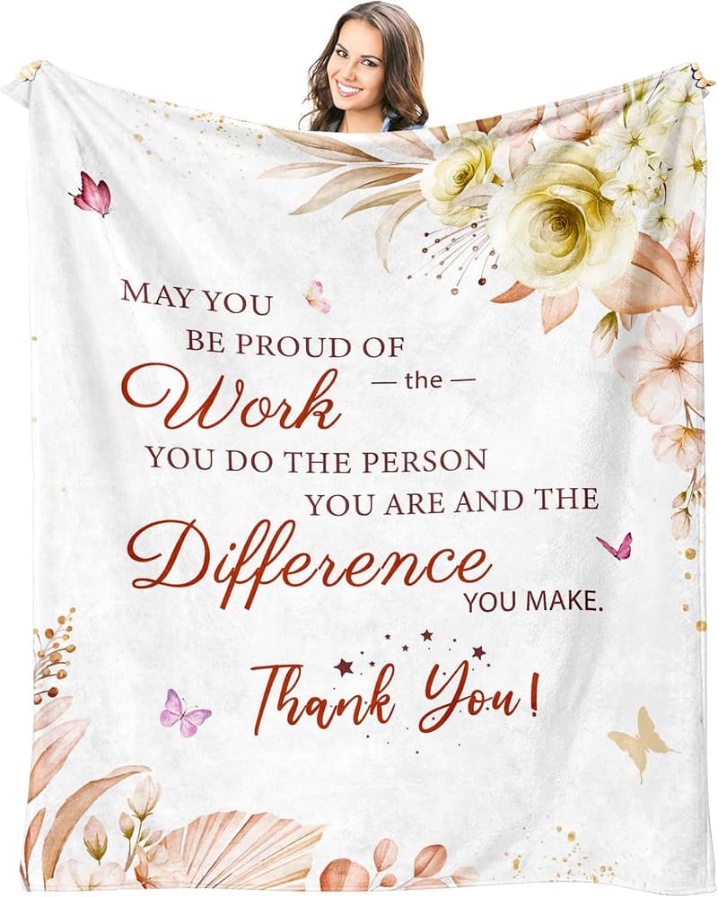 Employee Appreciation Throw Blanket for Women - 60