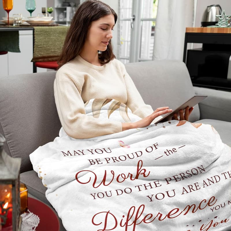 Employee Appreciation Throw Blanket for Women - 60