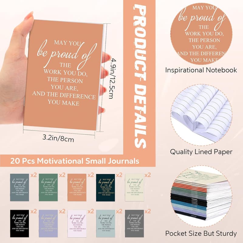 Employee Appreciation Gift Set: Notepads, Pens, Keychains