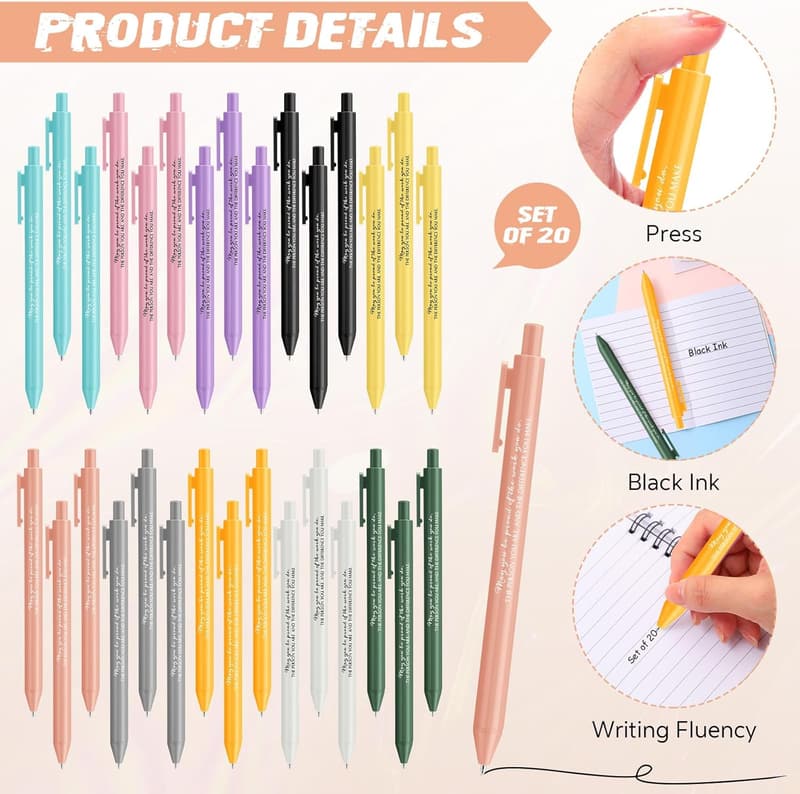Employee Appreciation Gift Set: Notepads, Pens, Keychains