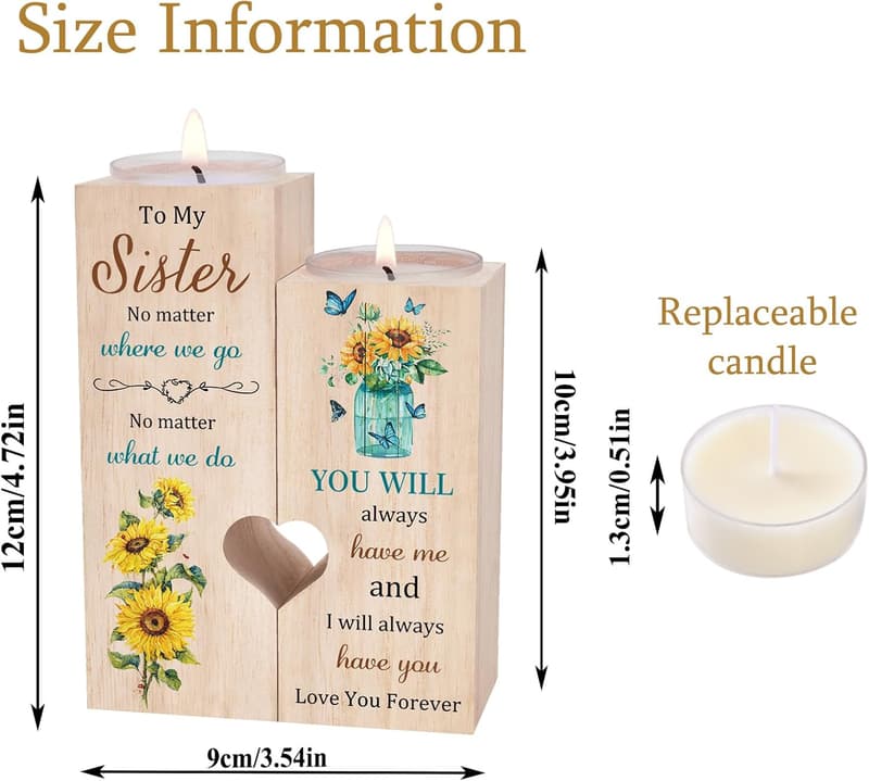 Sister Birthday Candle - Unique Gift for Sisters