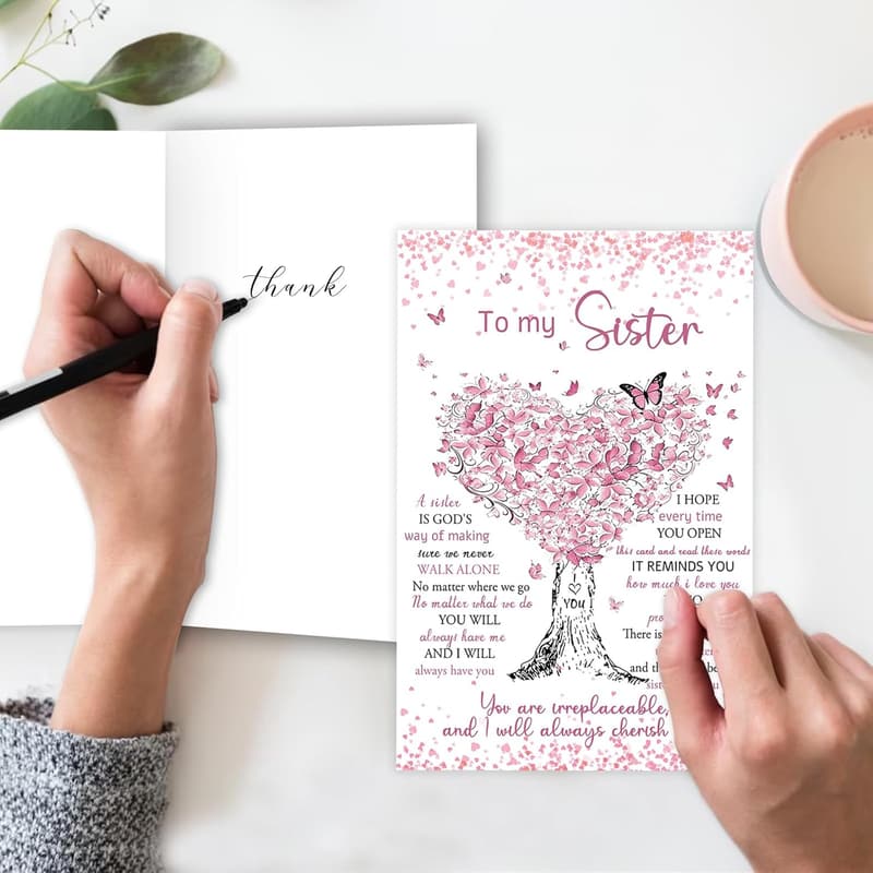 Sister Birthday Card - Unique Gift Idea for Women