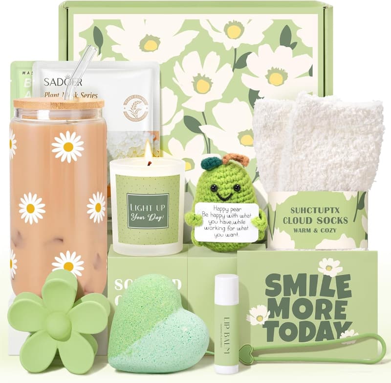 Birthday Gift Basket for Women - 11pcs Inspirational Treats