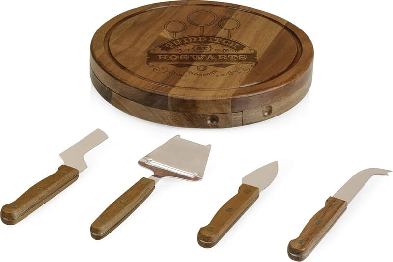 Harry Potter Quidditch Acacia Wood Cheese Board & Knife Set