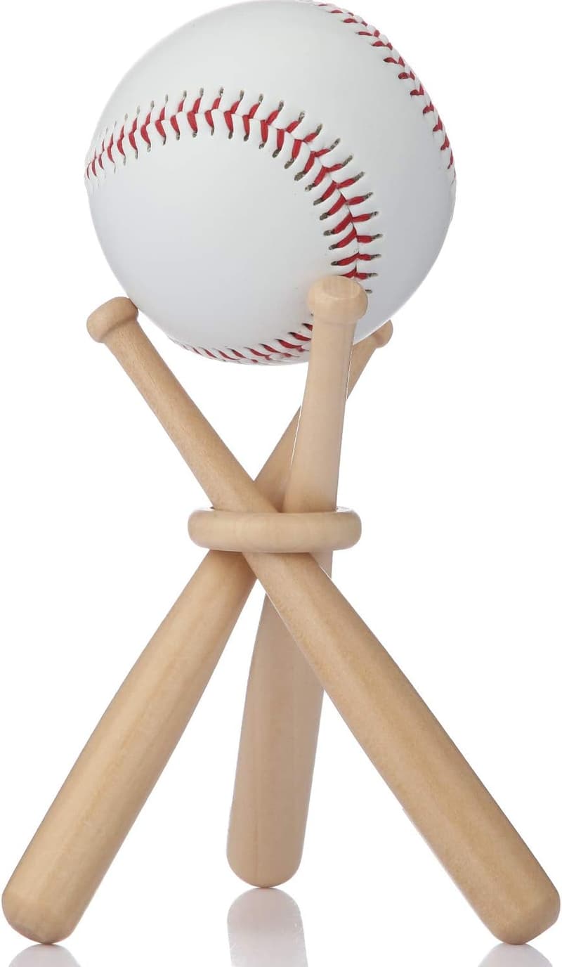 Baseball Display Stand for Sports Lovers - Wooden Centerpiece