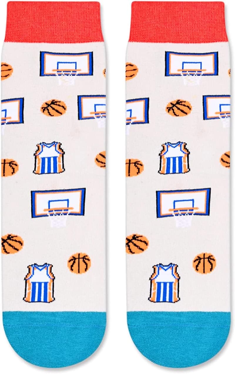 Sports Socks Gift Set for Kids - Soccer, Basketball, Tennis