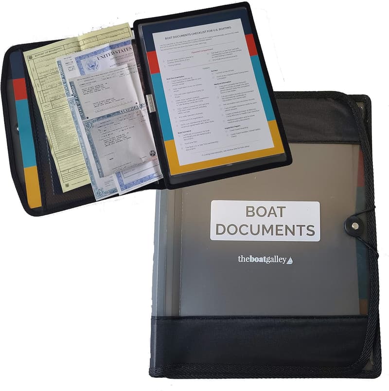 Waterproof Boat Documents Organizer Case - Large Size for Men