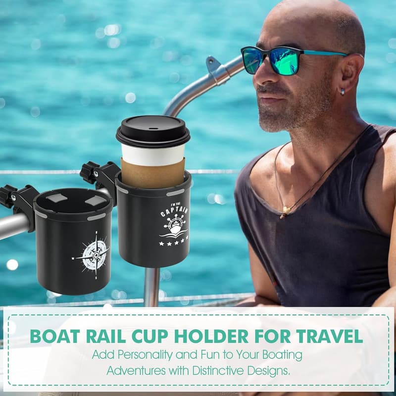 Universal Marine Cup Holder for Boat Owners - No-Drill Install