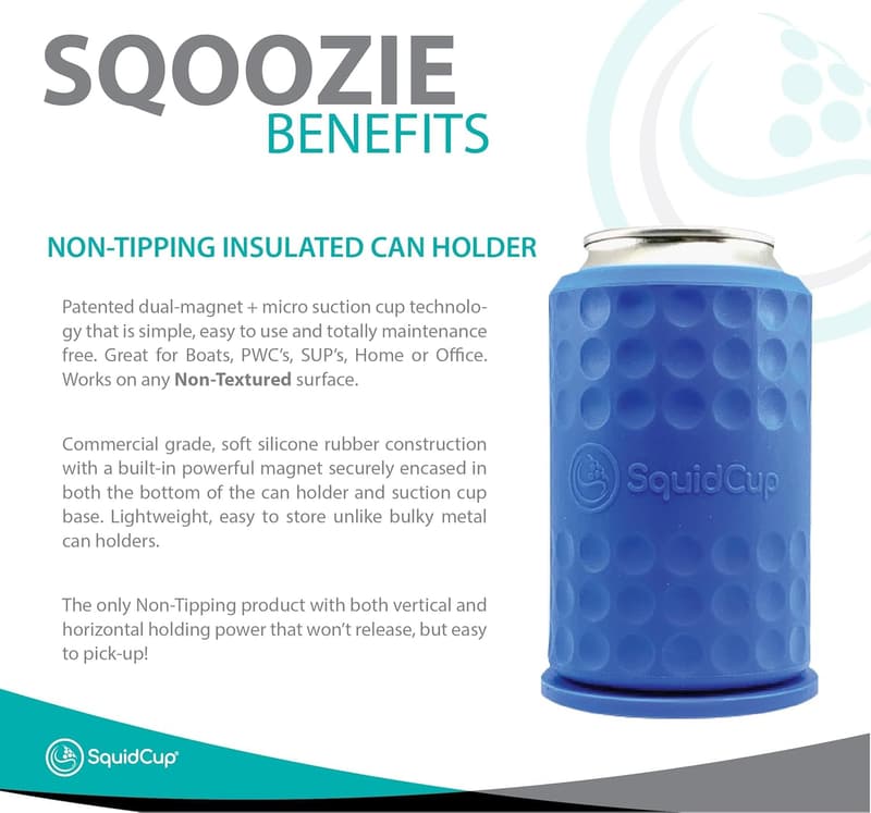 Portable Non-Tipping Insulated Can Holder for Outdoor Use