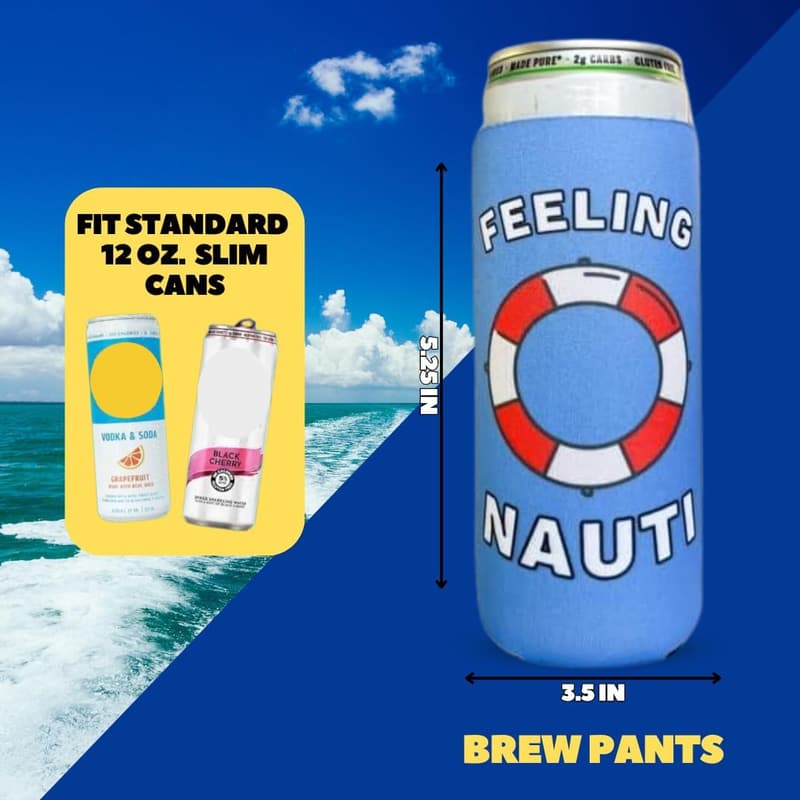 Boating Coozies - Premium Neoprene - 6 Pack for Sailors