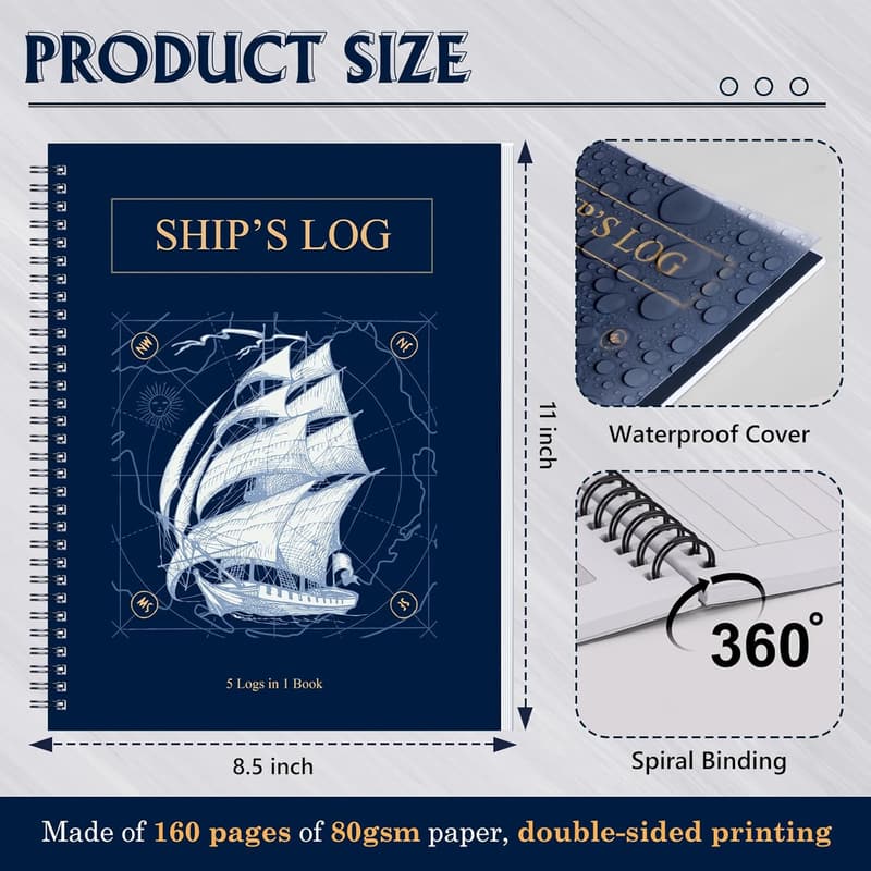 Nautical Journal Logbook for Boating Maintenance and Gifts