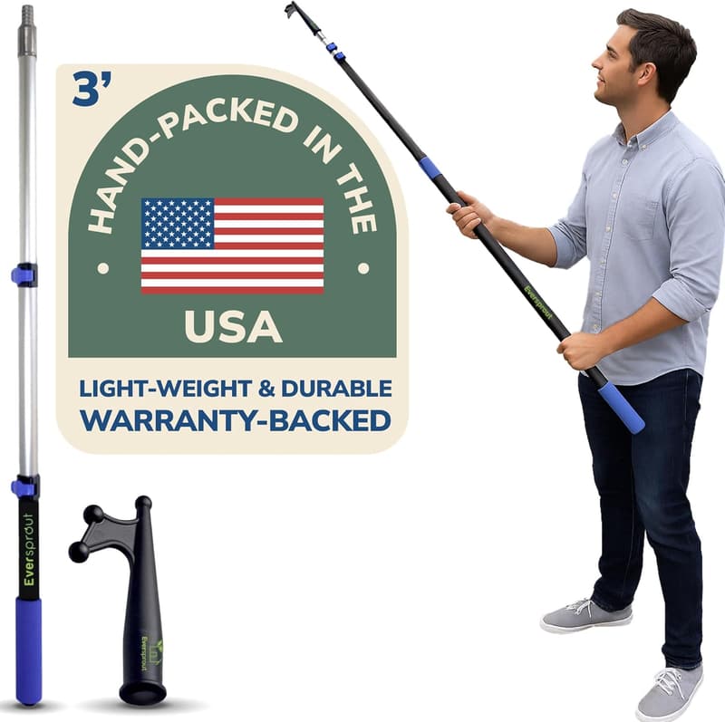 Telescoping Boat Hook - Durable Floating Aluminum, Scratch-Resistant