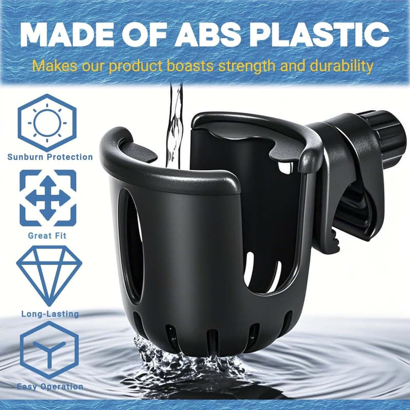 Adjustable 360° Marine Rail Cup Holder for Boats