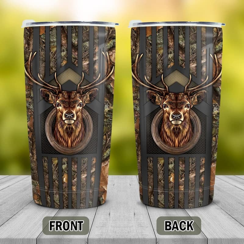 Deer Hunting Tumbler 20oz - Insulated Travel Mug for Hunters