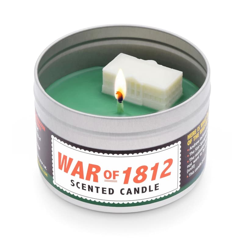 War of 1812 Woodsmoke Scented Candle for History Buffs
