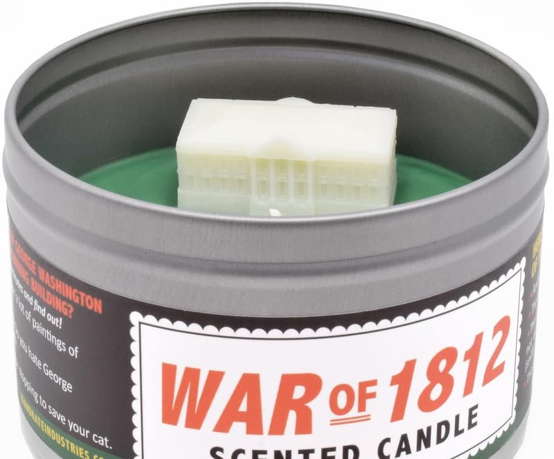 War of 1812 Woodsmoke Scented Candle for History Buffs