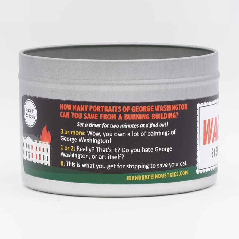 War of 1812 Woodsmoke Scented Candle for History Buffs